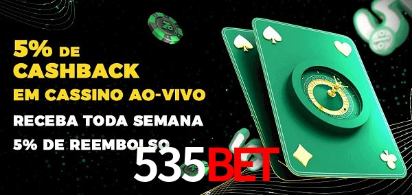 Promoções do cassino ao Vivo 535Bet